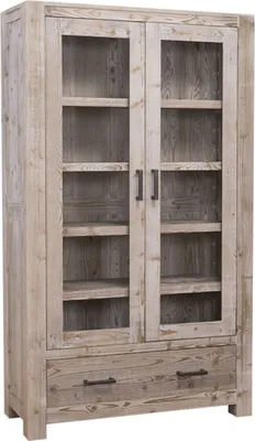 Immagine prodotto di Casa Padrino mobile in stile country colori naturali 104 x 40 x h. 180 cm - mobile da soggiorno in stile country
