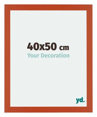 A product image of a picture frame with text indicating its size and a brand logo.