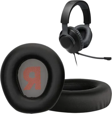 Image de Coussinets d'écoute - Remplacement - Réparation de casque - Mousse souple - 10,5 cm - Noir