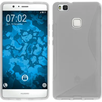 Produktbild von PhoneNatic Case kompatibel mit Huawei P9 Lite - clear Silikon Hülle S-Style + 2 Schutzfolien