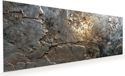 Produktbild von Küchenrückwand Spritzschutz Glas mit Motiv Gekrakeltes Metall 40 x 40 cm