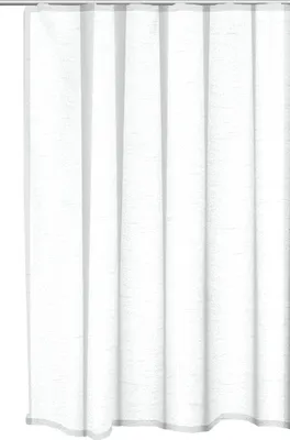 Produktbild von Vorhang weiß Kräuselband 140x145 cm Seidenglanz halbtransparent Dekoschal Gardine