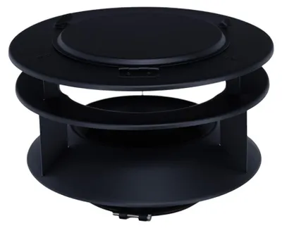 Produktbild von Regenhaube für Rauchsauger Ø 150 mm, Edelstahl schwarz