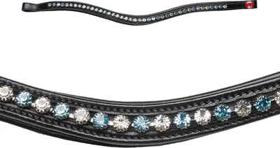 Produktbild von Kieffer Stirnriemen für Trense - Crystal Topaz - Vollblut