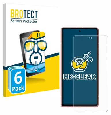 Produktbild von 6x Für Google Pixel 7a Schutzfolie BROTECT Displayschutz Display Schutz Folie Klar Transparent