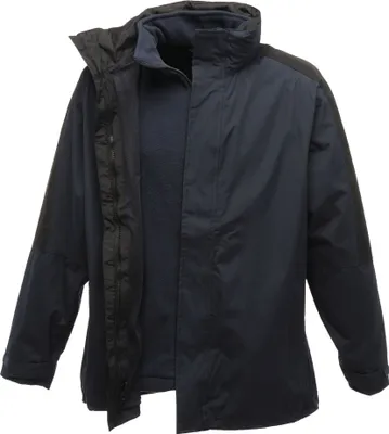 Produktbild von Regatta Herren Defender III 3-In-1 Jacke, wasserfest, winddicht RW1192 (2XL) (Marineblau/Schwarz)