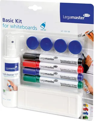 Produktbild von Legamaster Whiteboard Basis-Set 10-teilig, Zubehörset, Mehrfarbig, Legamaster UNIVERSAL, 225 mm, 45 mm, 255 mm