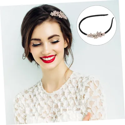 Immagine prodotto di Fascia scintillante per cosplay, composta da 5 pezzi: elegante accessorio per capelli da donna, decorazione per la testa con strass, ideale per feste ed eventi