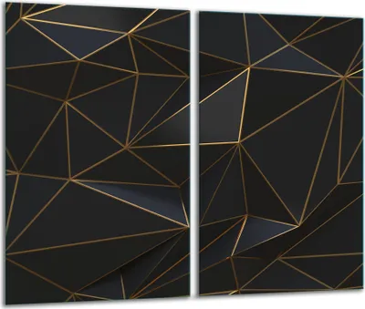 Image de Plaques de recouvrement pour cuisinière 2 pièces 30x52 Couverture de plaque vitrocéramique Masque en verre