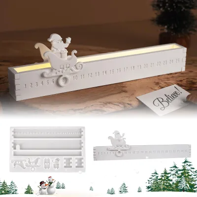 Productafbeelding van Siliconenmal voor adventskalender, adventskrans, vormmallen 1-25, gipsmallen, aftelkalender