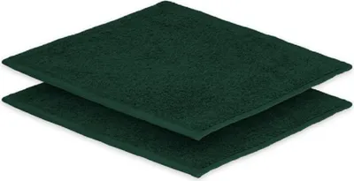 Produktbild von 2 x Seiftuch 30 x 30 cm  500g/m²  Dunkelgrün Doppelpack Hohe Qualität Neu/OVP