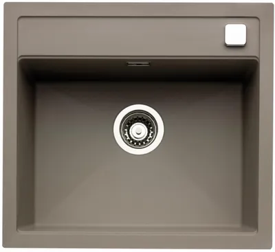 Immagine prodotto di Lavello NABER ANGOLA 56 in CONCRETE con miscelatore girevole cromato / Lavello da appoggio / Monovasca / Larghezza mobile 60 cm
