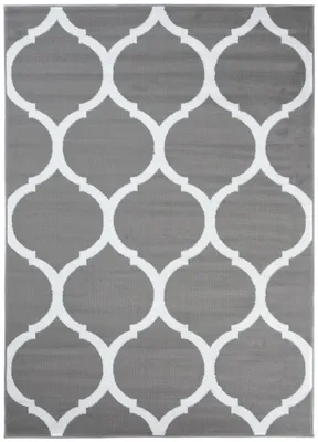 Obrázok produktu pre Tapiso Koberec LUXURY Geometric White Light grey Obývacia izba ÖKOTEX 200 x 300 cm