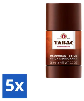 Image de 5 sticks de déodorant "Tabac Original" - 75 ml - Pack économique - 5 pièces