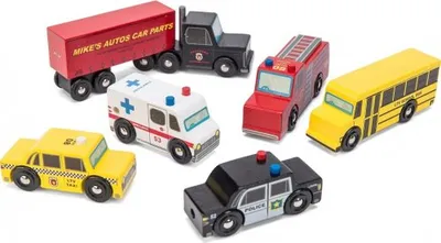 Obrázok produktu pre Le Toy Van New York Car Set, 3 rok / roky, Drevo, Viacfarebný