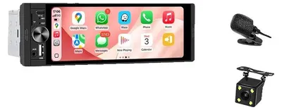 Obrázek produktu pro Autorádio, kvalitní displej, integrace s chytrým telefonem, univerzální, K50 bezdrátový mikrofon a kamera