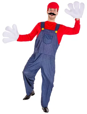 Produktbild von dressforfun® Herrenkostüm super Klempner Mario