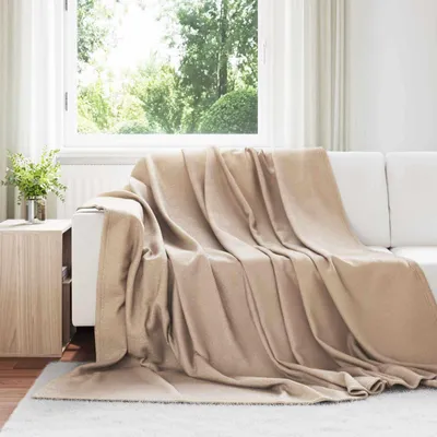 Produktbild von "Schlussverkauf" Wohndecken 24 Stück - Einfache Pflege - Kamel 240x220 cm Fleece  C8653