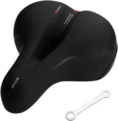 Productafbeelding van Fietszadel Waterdicht - Gelfietszadel - Schokabsorberend - Antislip - Ergonomisch Ontwerp - Zacht en Comfortabel - Fietsstoel