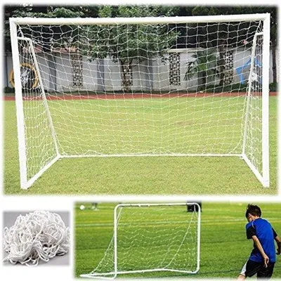 Productafbeelding van Voetbalnet - Vervangingsnet - Weerbestendig - 6 x 4 / 8 x 6 / 12 x 6 cm - Duurzaam - Geschikt voor voetbaltraining en -wedstrijden