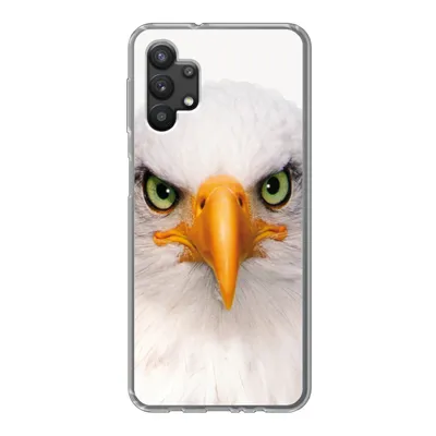 Produktbild von MuchoWow® Handyhülle Schutzhülle Hülle für Samsung Galaxy A32 5G Jungen - Adler - Amerikanischer Weißkopfseeadler - Vogel - Porträt - Schnabel - Augen Silikon Softcase Handy Hülle - Softcase