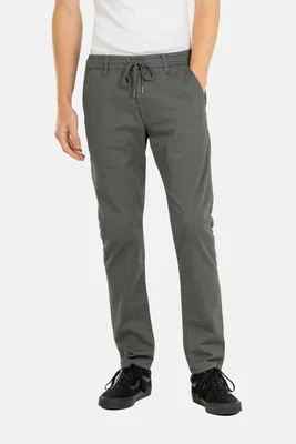 Produktbild von Reell Reflex Easy ST Herren Chino Hose Grau, Tapered Fit mit elastischem Kordelzug