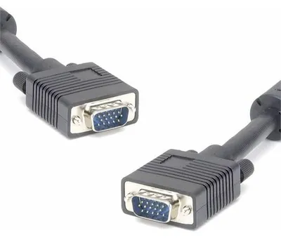 Obrázek produktu pro Video kabel SVGA (D-sub) samec - SVGA (D-sub) samec 3m stíněný černý