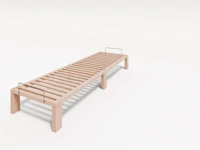 Produktbild von Gigapur G56 Kiefer Massivholzbett 70x240 Überlänge mit Lattenrost