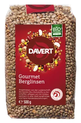 Produktbild von Davert - Gourmet Berglinsen - 500g
