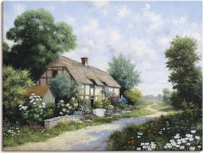 Produktbild von ARTland Leinwandbild Das Landhaus Größe: 40x30 cm