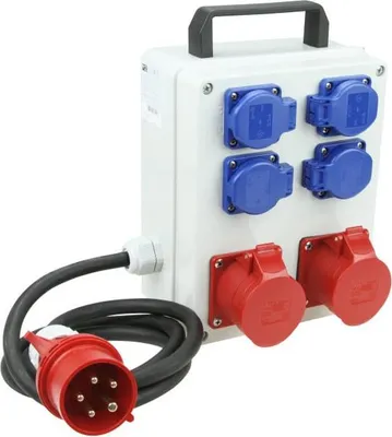 Produktbild von Unitec Stromverteiler MV mit 2x CEE Steckdosen & 4x Steckdosen 2 m