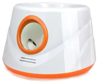 Image de Lanceur de balles automatique pour chiens, avec distances de lancer réglables, utilisable en intérieur et en extérieur, couleur orange