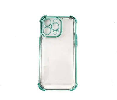 Produktbild von Schutzhülle stoßfest aus TPU Glanz Grün Transparent Hülle für iPhone 14 Pro Max