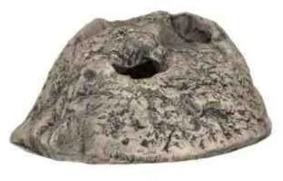 Productafbeelding van CeramicNature Iglu Stone keramische schuilplaats voor aquarium en terrarium Xsmall 5 x 6 x 5cm