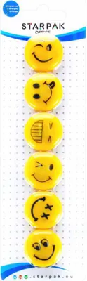 Immagine prodotto di Magnete Smileys Ø 30 mm 6 pezzi