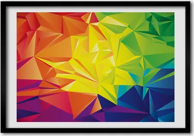 Produktbild von Bild - Bilder - Bilderrahmen - 70 cm x 50 cm - MDF-Rahmen, Wandkunst abstrakt