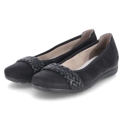 Produktbild von Rieker Ballerinas Damen Rauleder Schwarz Größe: 37