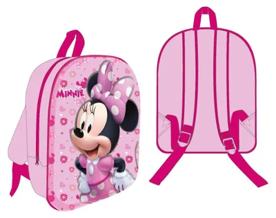 Imagen del producto de Mochila 3D de Minnie Mouse para niños – Mochila escolar para niños con motivo de Creeper