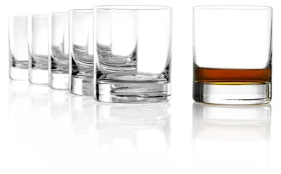 Produktbild von Stölzle Lausitz Whiskygläser D.O.F. New York Bar 6er-Set 420 ml – Tumbler in elegantem Design – Whisky Gläser aus bleifreiem Kristallglas –