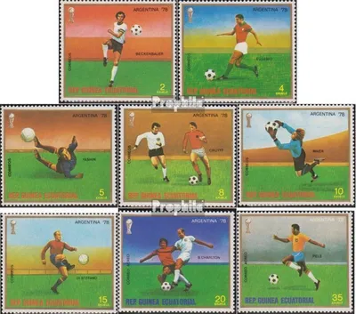 Produktbild von Briefmarken Äquatorialguinea 1977 Mi 1153-1160 (kompl.Ausg.) postfrisch Fußball-WM 78, Argentinien