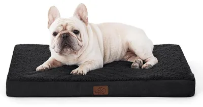 Produktbild von Hundebett orthopädisch 76x51x8cm waschbar schwarz für kleine Hunde
