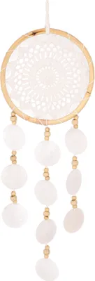 Produktbild von Traumfänger mit Muscheln - Weiß 17 cm, Traumfänger, Mobiles
