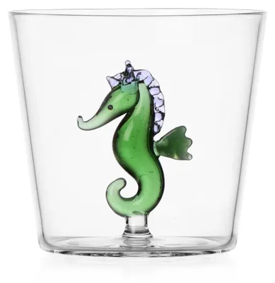 Tumbler Seepferdchen 35 cl Grün Borosilikatglas