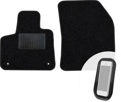 Immagine prodotto di moto-MOLTICO tappetini anteriori auto velours tappetini auto nero set tappetini 2 pezzi adatto per Opel Grandland X dal 2017