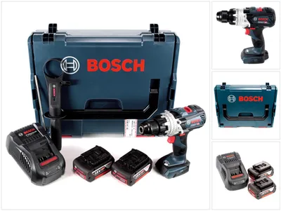 Image de Bosch GSB 18V-85 C Perceuse-visseuse à percussion sans fil 18V 85Nm 1/2" Brushless + 2x batterie 5,0Ah + chargeur + L-Boxx ( 06019G0300 )