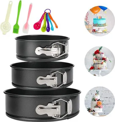 Image de Lot de moules à gâteaux, moule à charnière, moule à pâtisserie