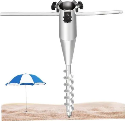Produktbild von Beachschaum-Spiegelanker (20 Zoll) - Einstellbare Strandhalter - Tragbarer Strandanker