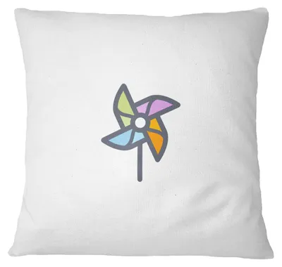 Kissenhülle 45x45 cm, Weiß, Polyester, Reißverschluss