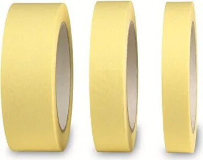 Produktbild von 3er Set Malerkreppband Beige – Präzises Feinkrepp für saubere Farbkanten, 18mm 24mm 36mm