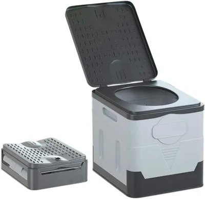 Produktbild von Tragbares Campingtoilet faltbar bis 150 kg - für Camping und Reisen